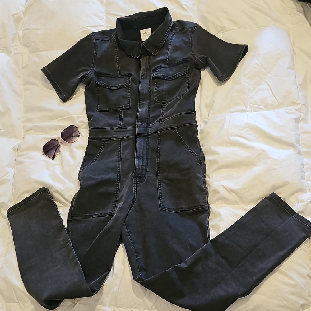 Aerie Denim Jumpsuit